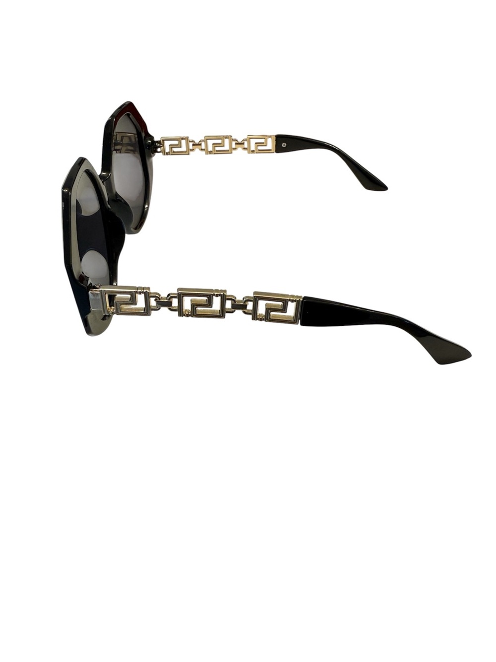 Black Oversized Octagonal Sunglasses - Women Accessories - Picture 3 of 4